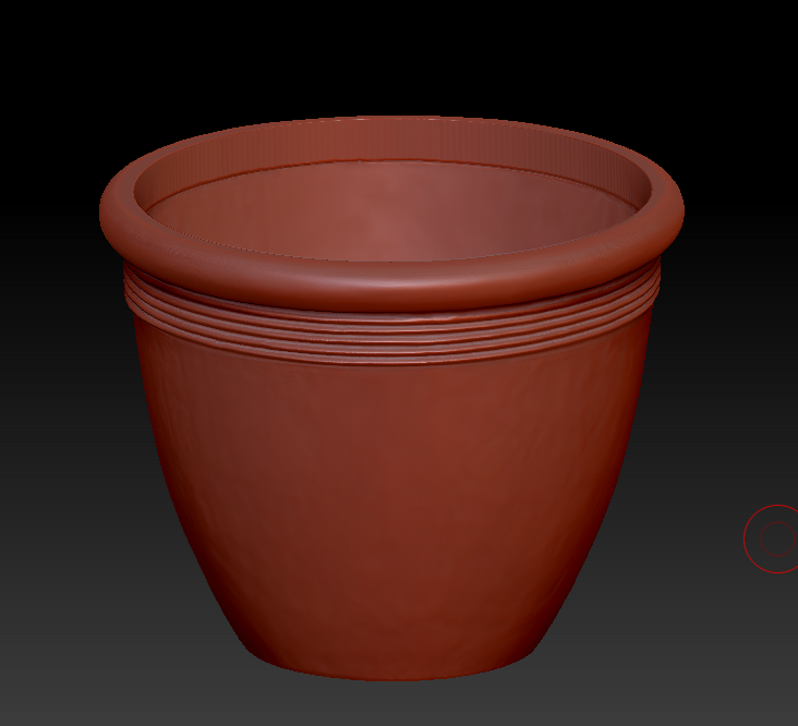 3D flower pot model