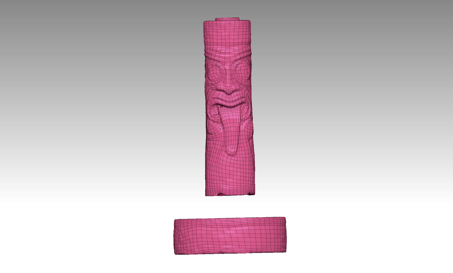 3D totem torch model