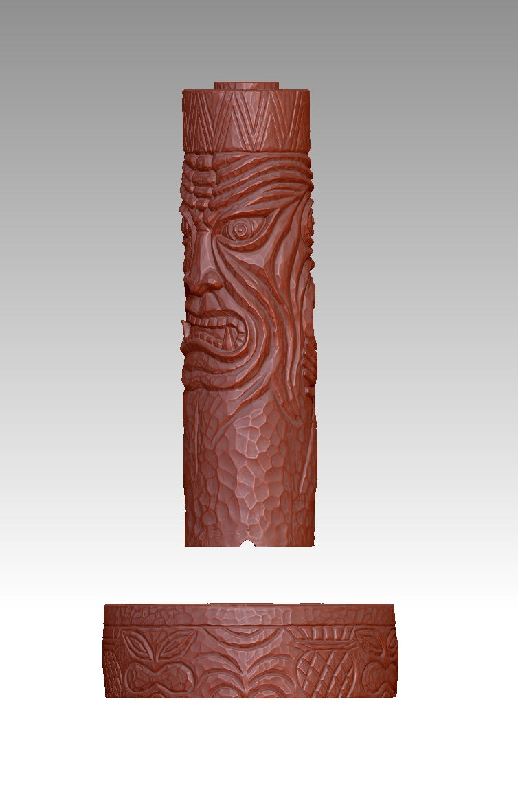 3D totem torch model