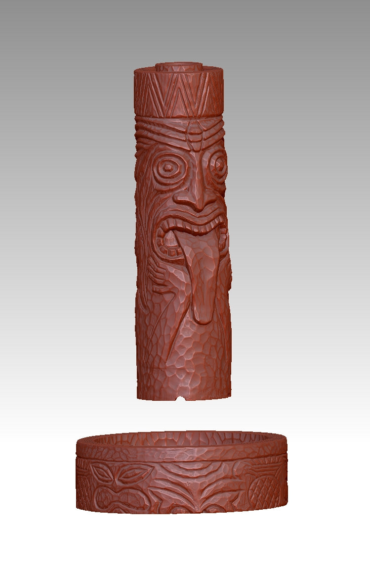 3D totem torch model