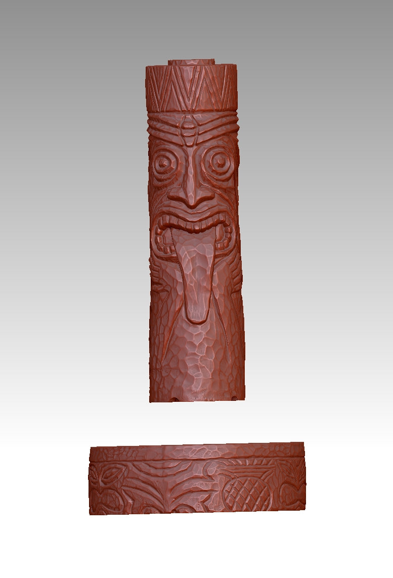3D totem torch model