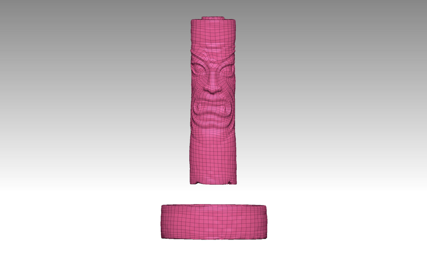 3D totem torch model