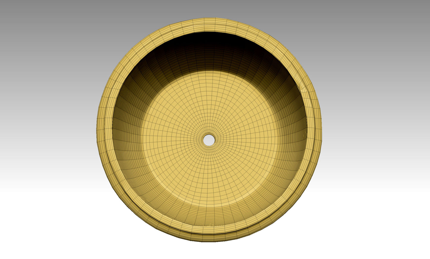 Antique carved ceramic pot model