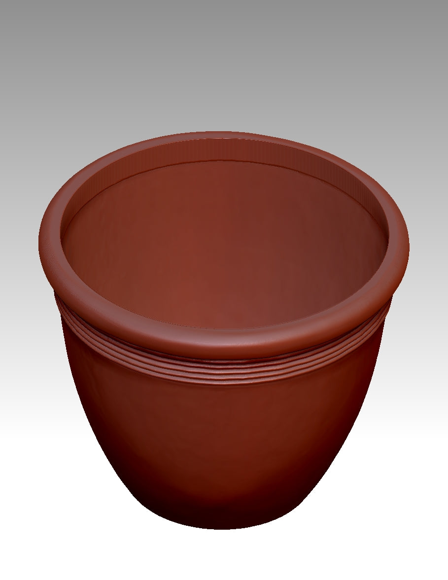 3D flower pot model