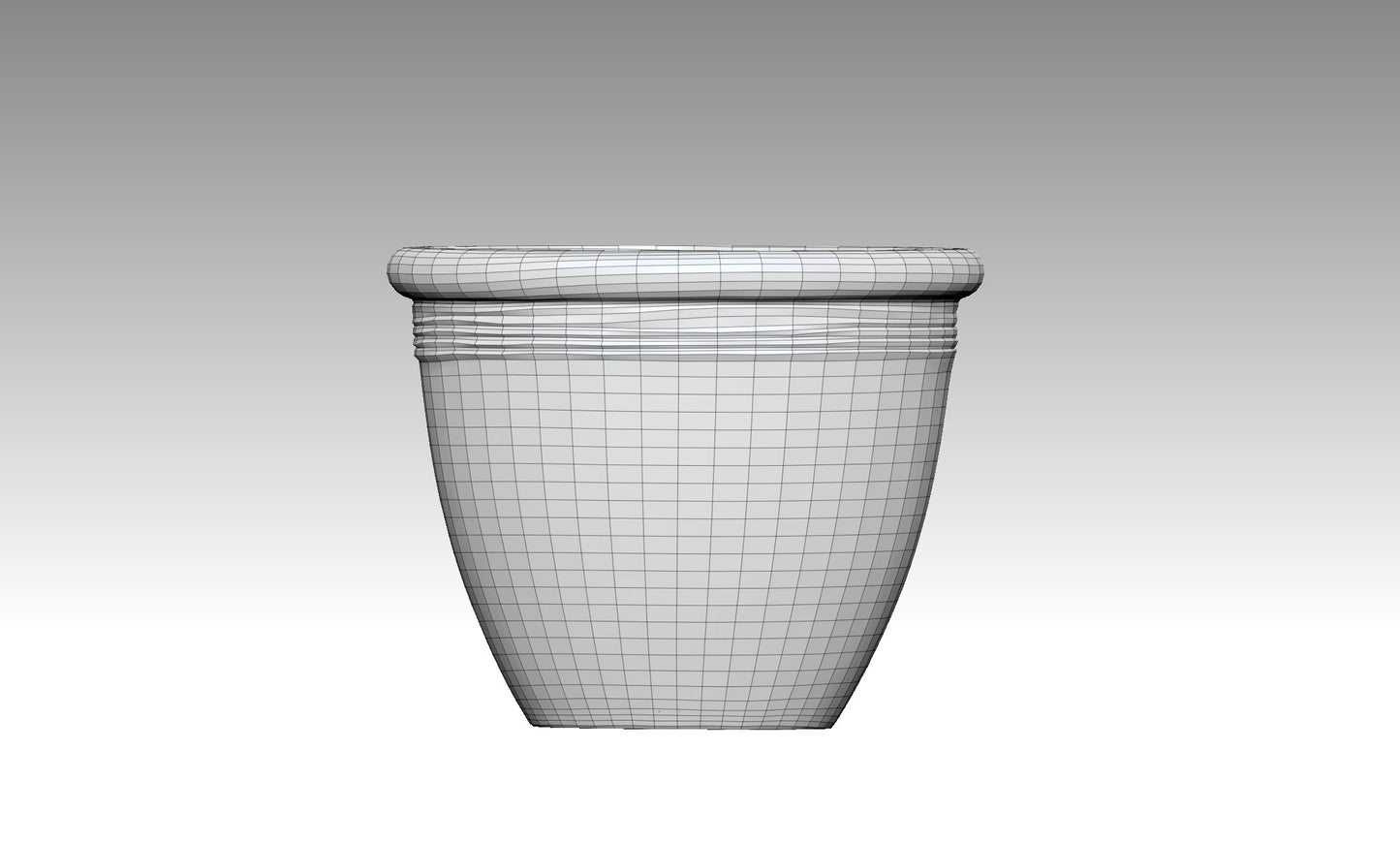 3D flower pot model