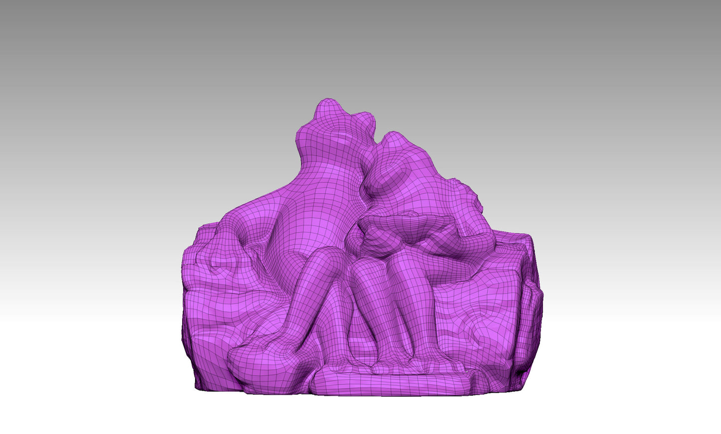 Cute and Fun Double Frog 3D Model