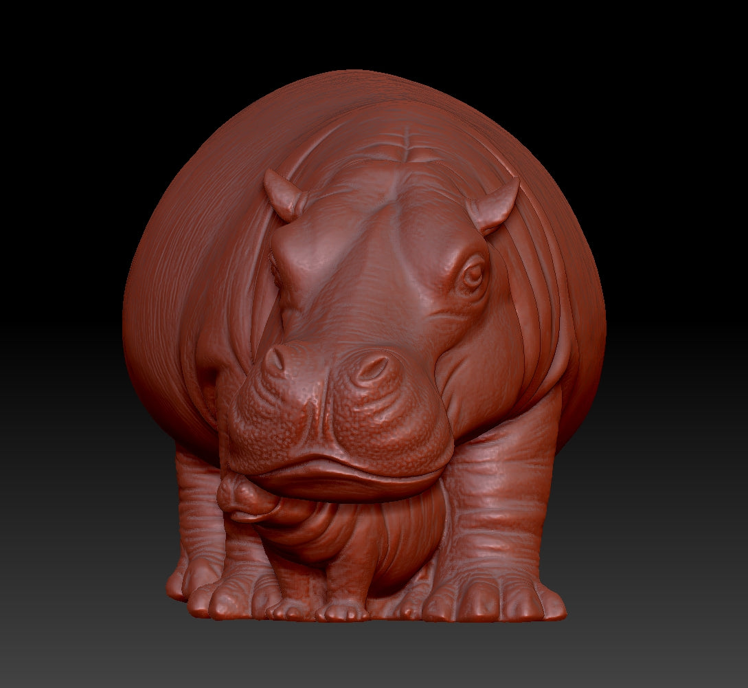 hippo 3D model