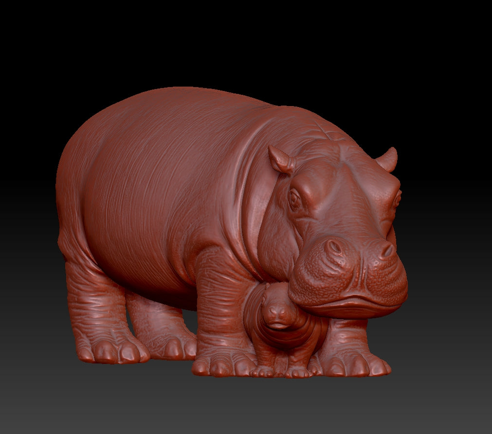 hippo 3D model