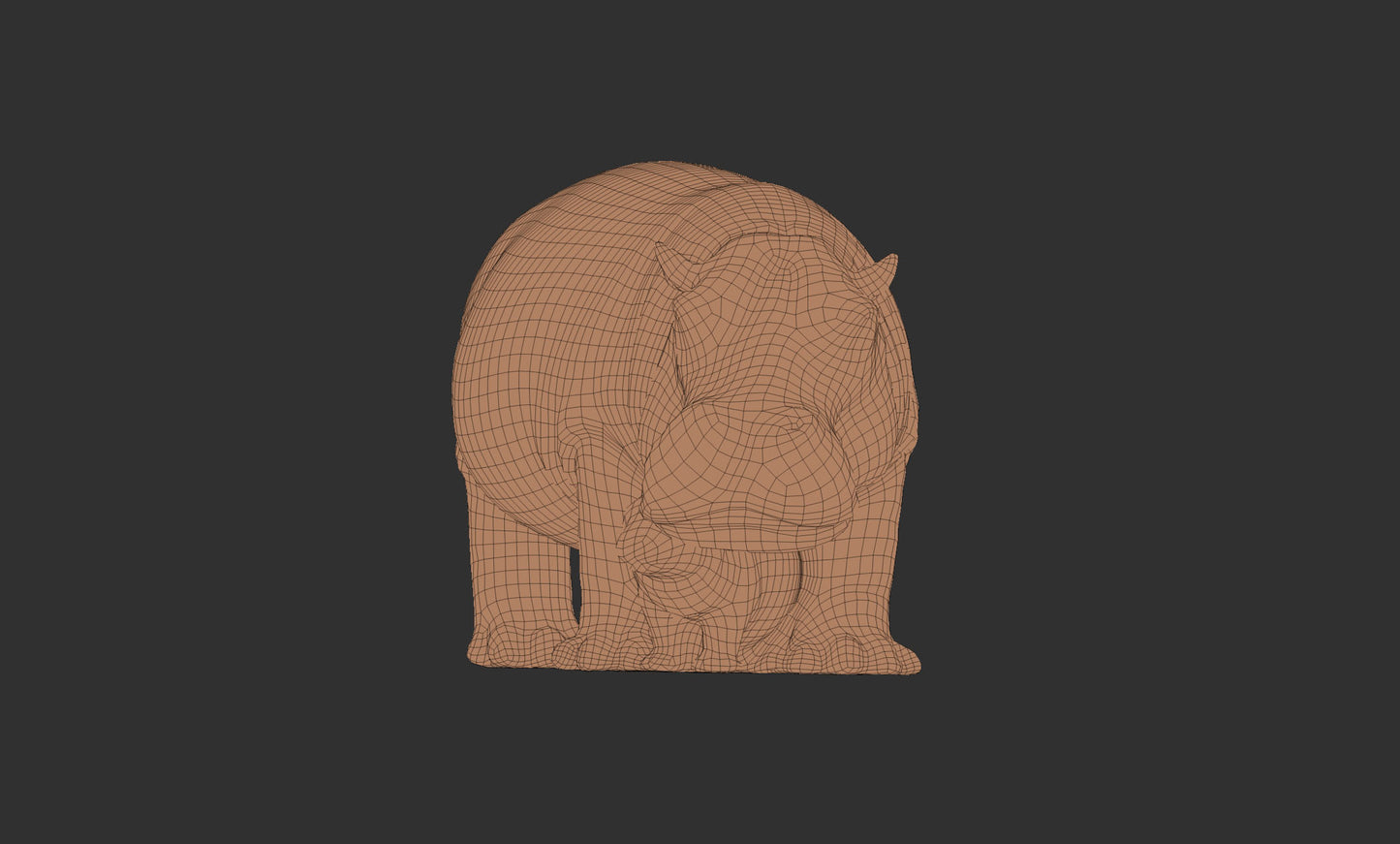 hippo 3D model