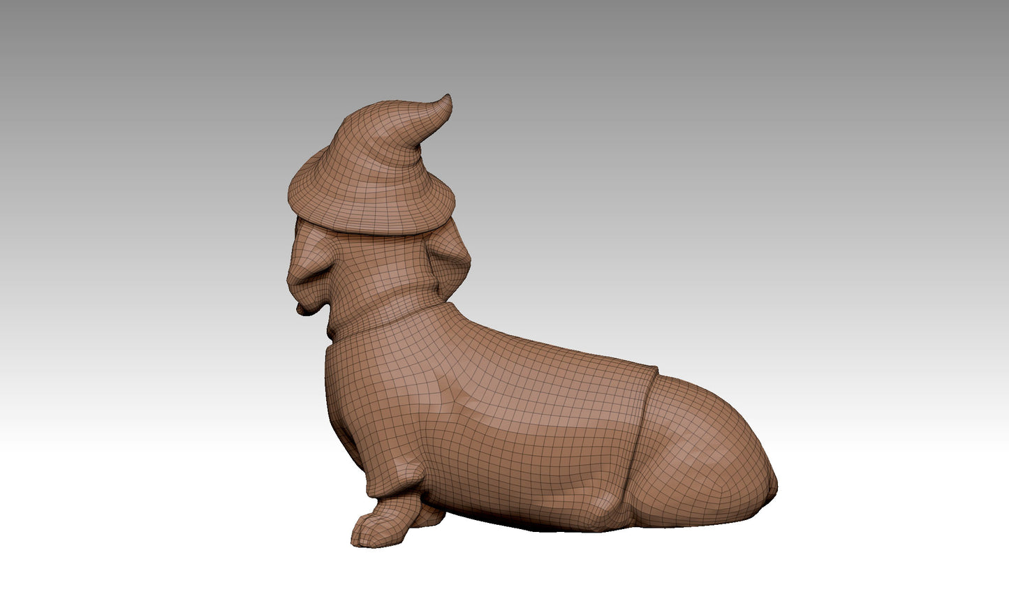 Cute Dachshund 3D Model