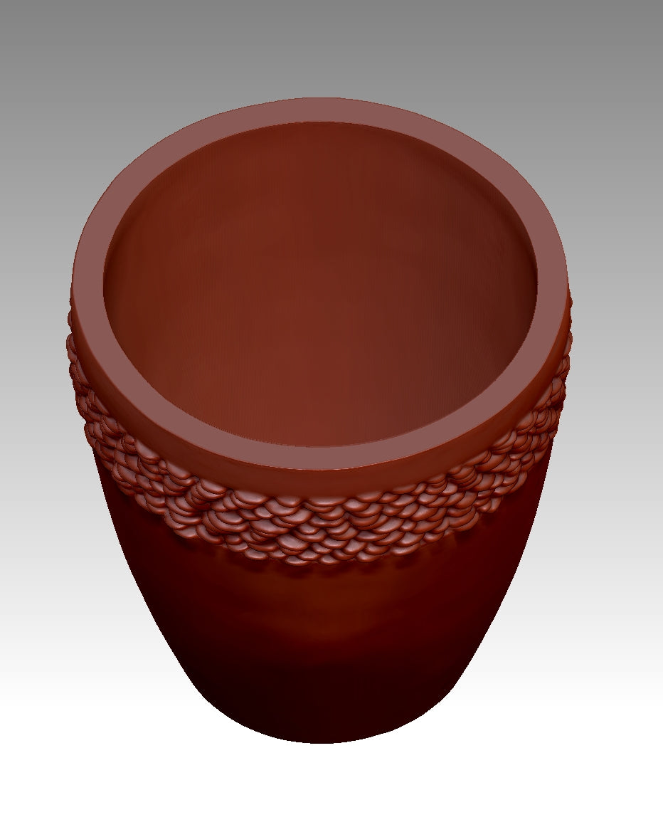 3D flower pot model