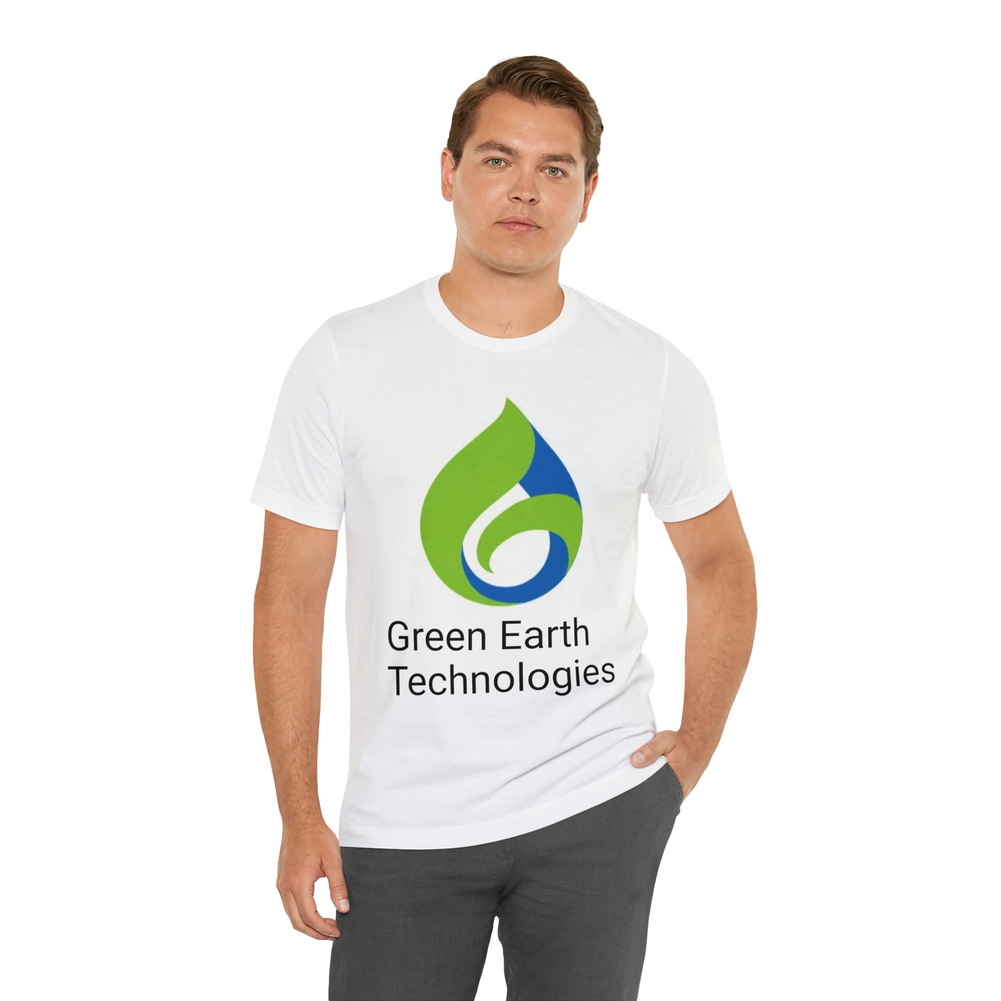 Unisex Jersey Short Sleeve Tee; Green Earth Logo