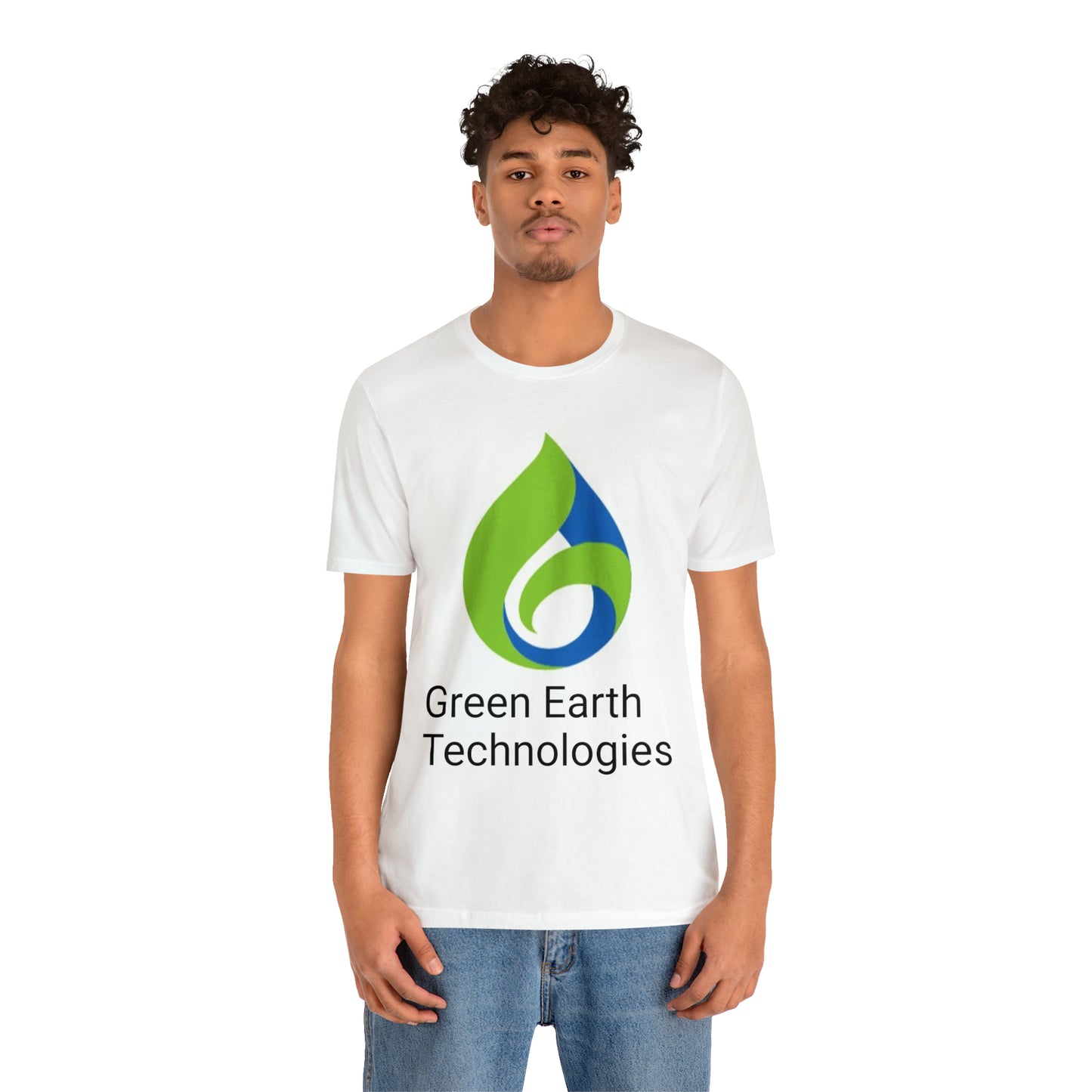 Unisex Jersey Short Sleeve Tee; Green Earth Logo