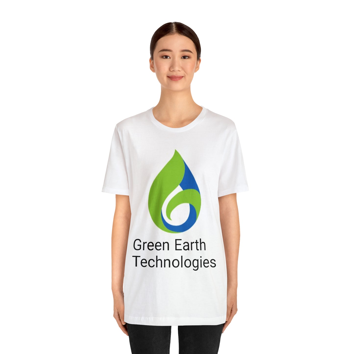 Unisex Jersey Short Sleeve Tee; Green Earth Logo