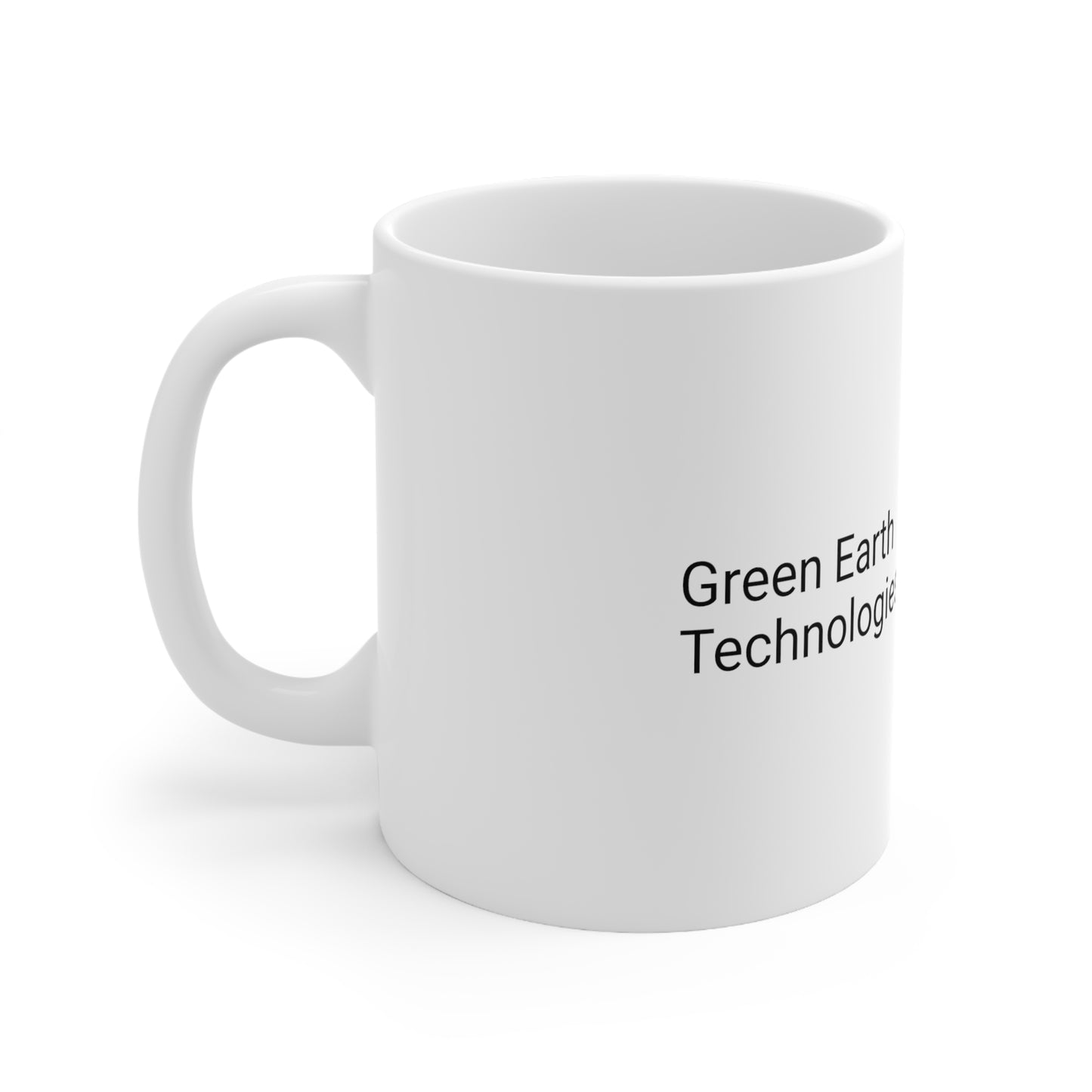 Ceramic Mug 11oz Green Earth Technologies Logo