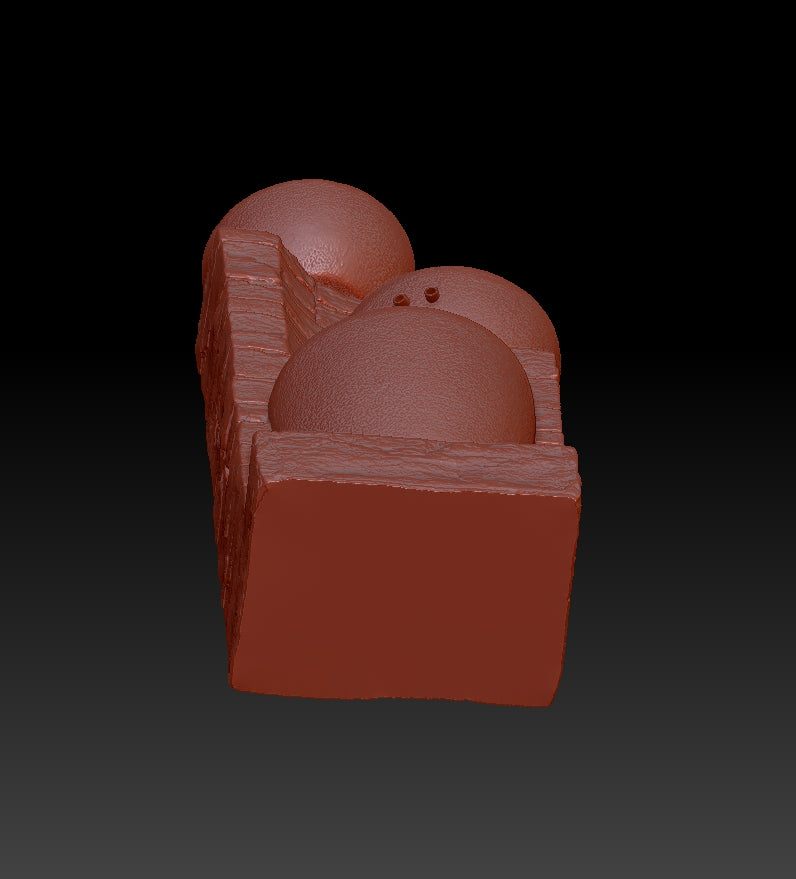 Three-tiered flowing water landscape