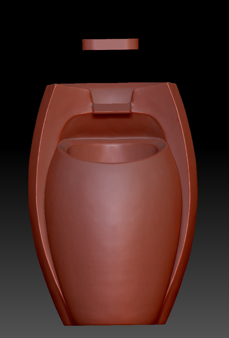 Zen-inspired flowing water ceramic pot