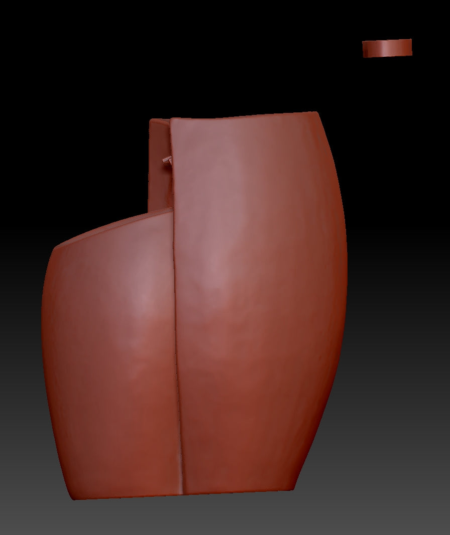 Zen-inspired flowing water ceramic pot