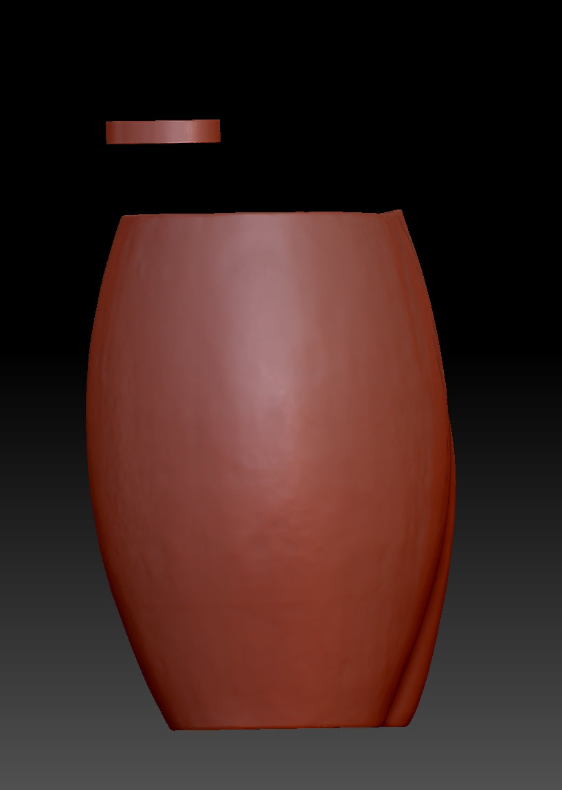 Zen-inspired flowing water ceramic pot