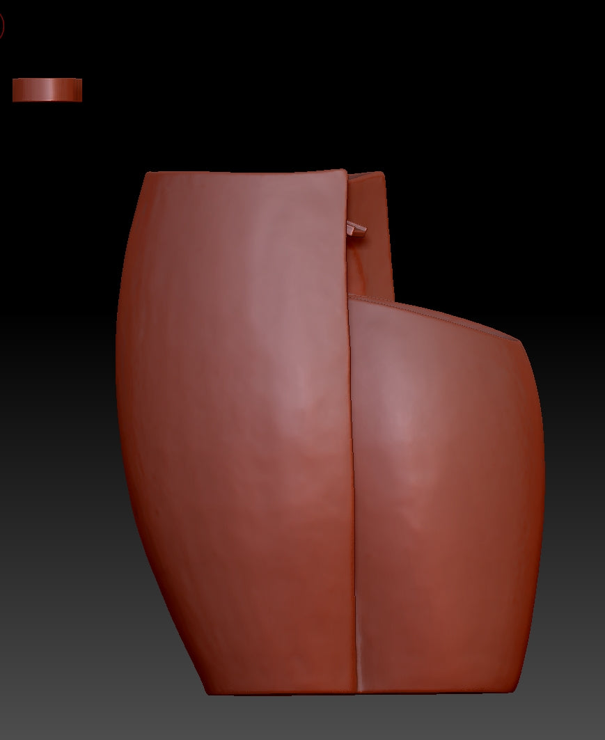 Zen-inspired flowing water ceramic pot