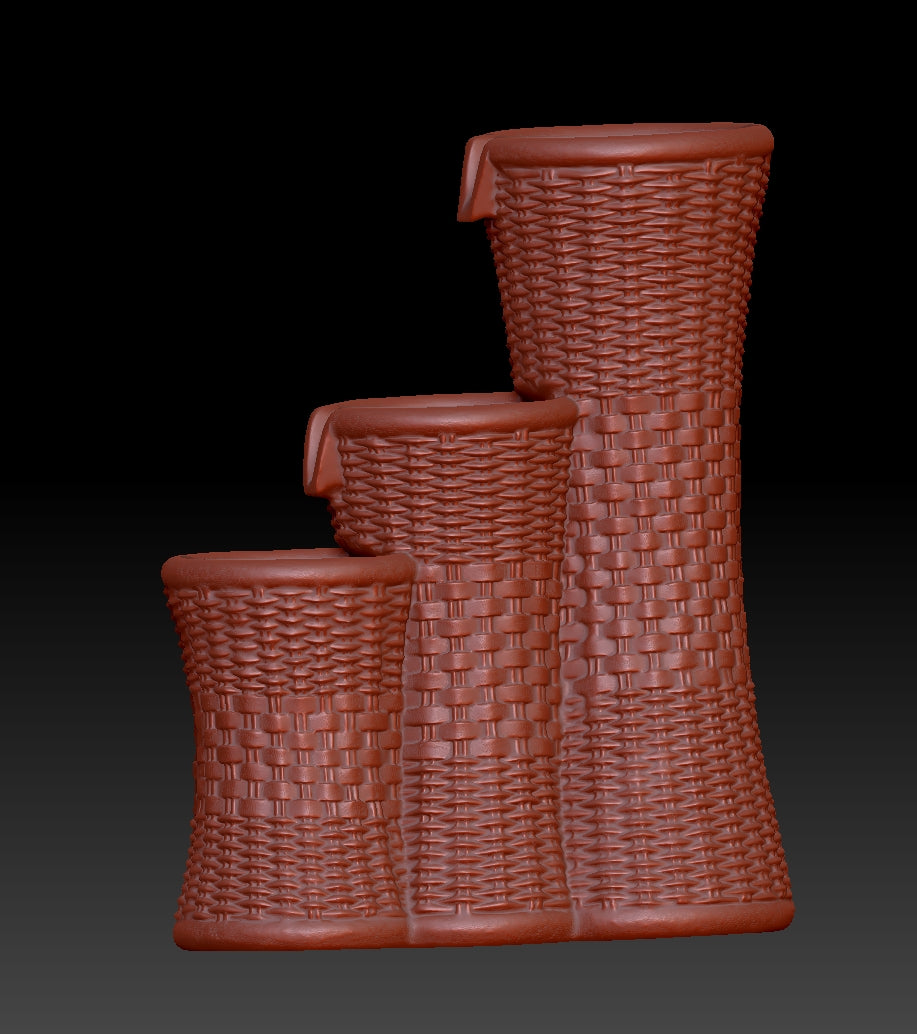 woven texture water feature