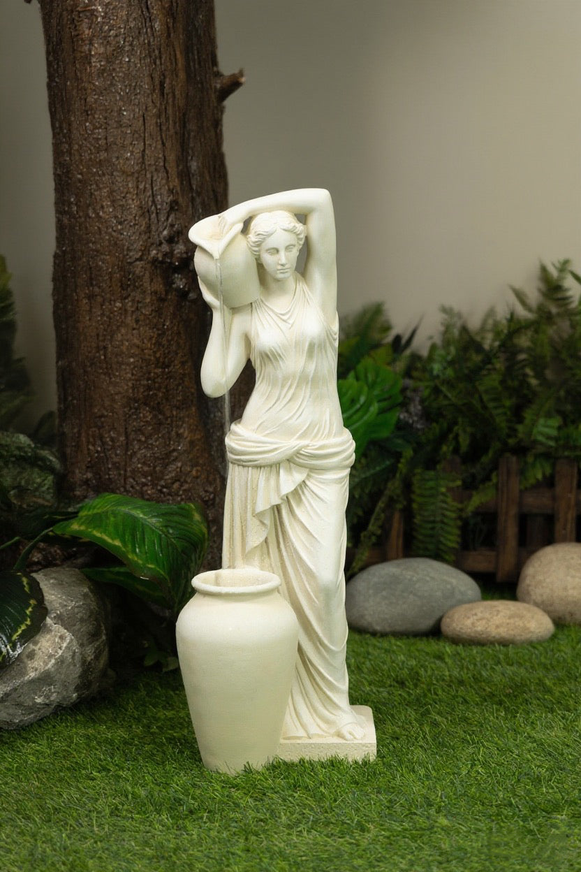 Rebecca pour from shoulder