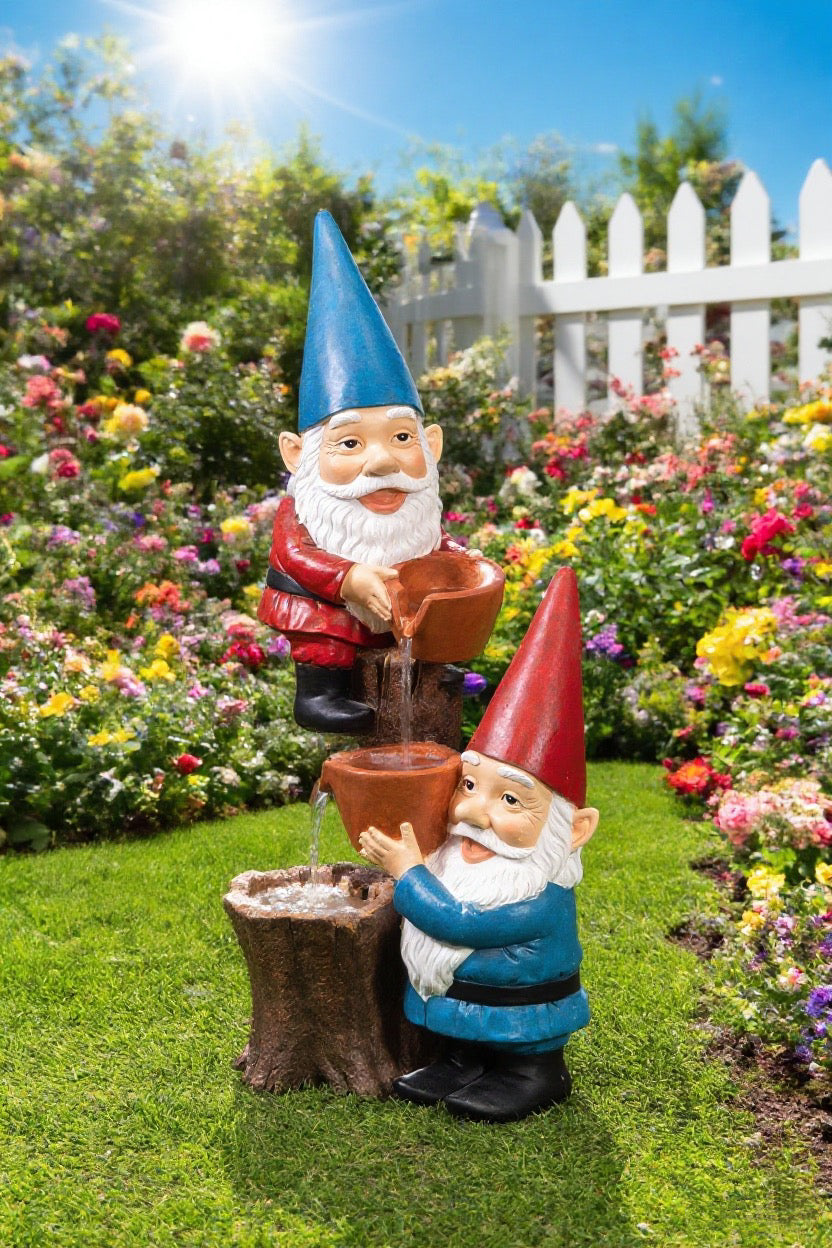 Garden stream fairy landscaping