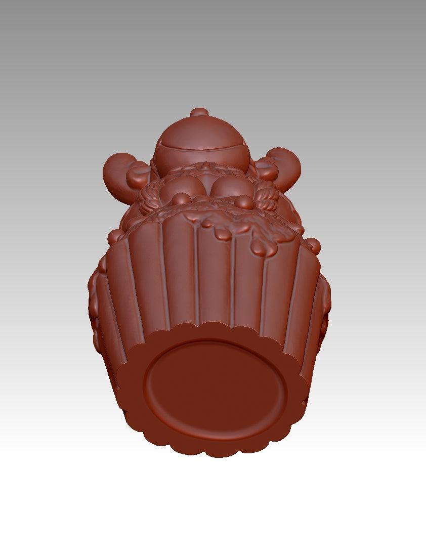 Snowman cake 3D file