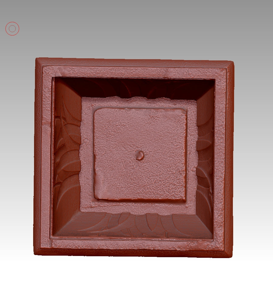 Retro embossed flowerpot