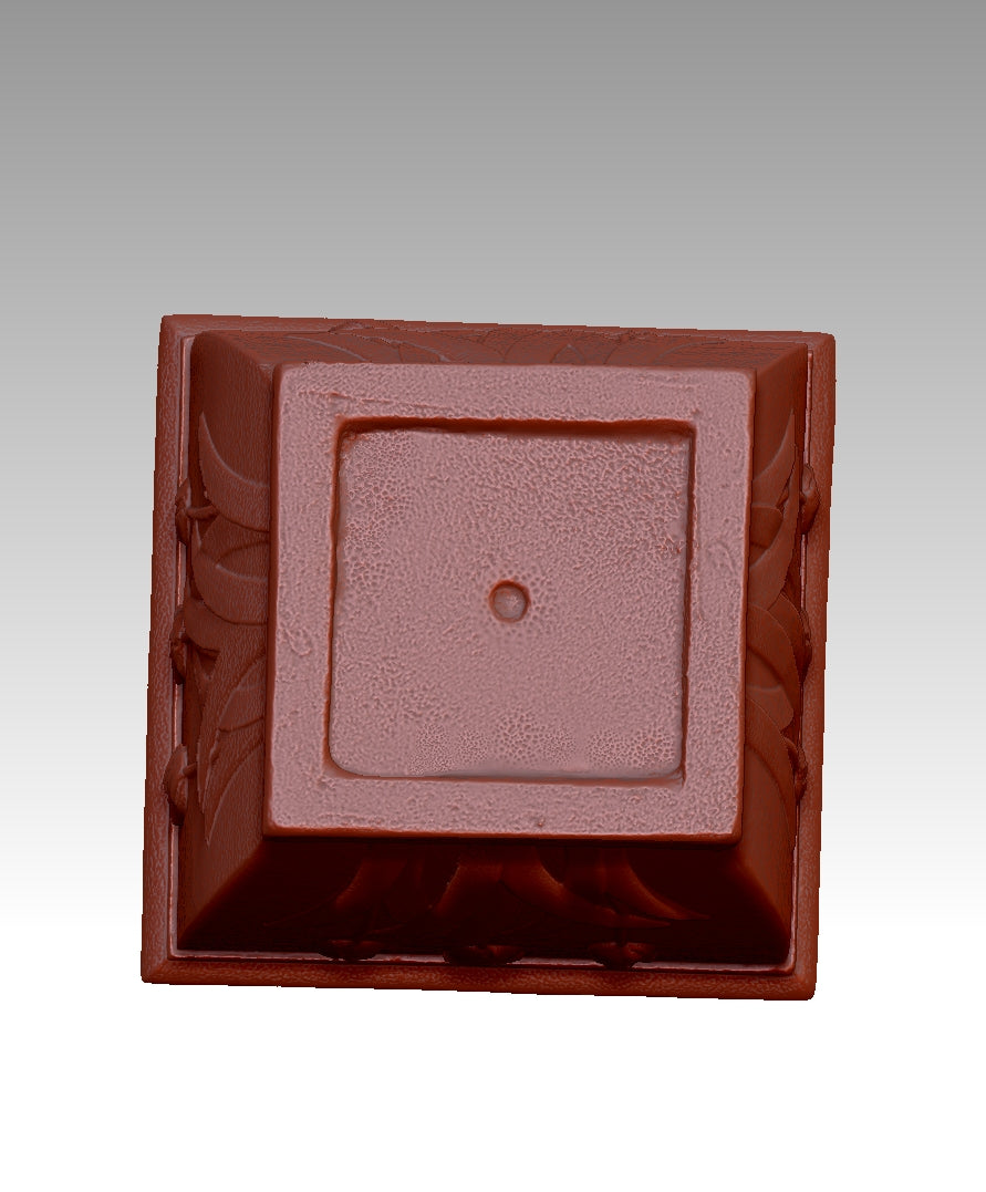 Retro embossed flowerpot