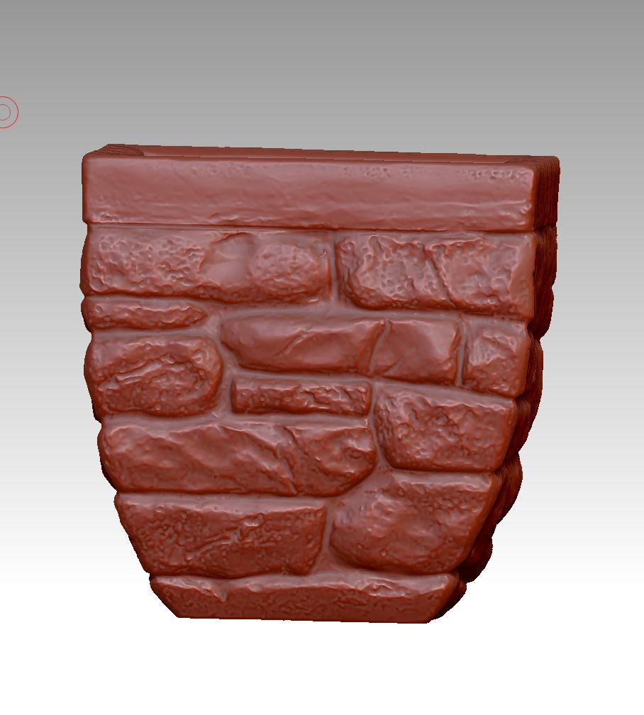 Stone-pattern flowerpot