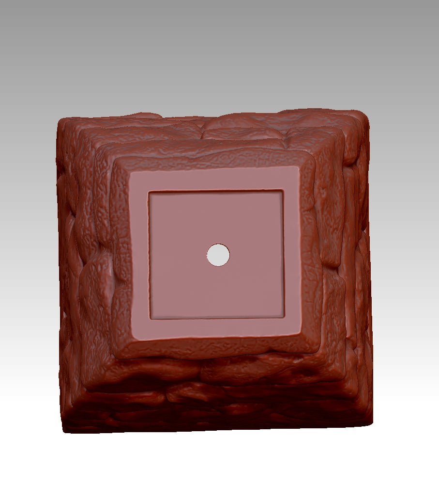 Stone-pattern flowerpot