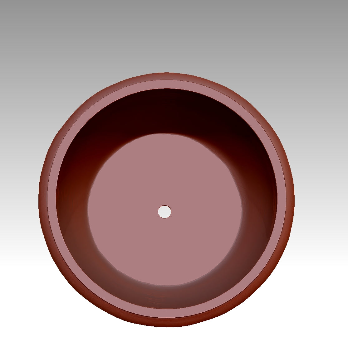 Antique carved ceramic pot model