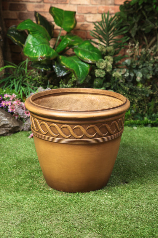 Antique carved ceramic pot model