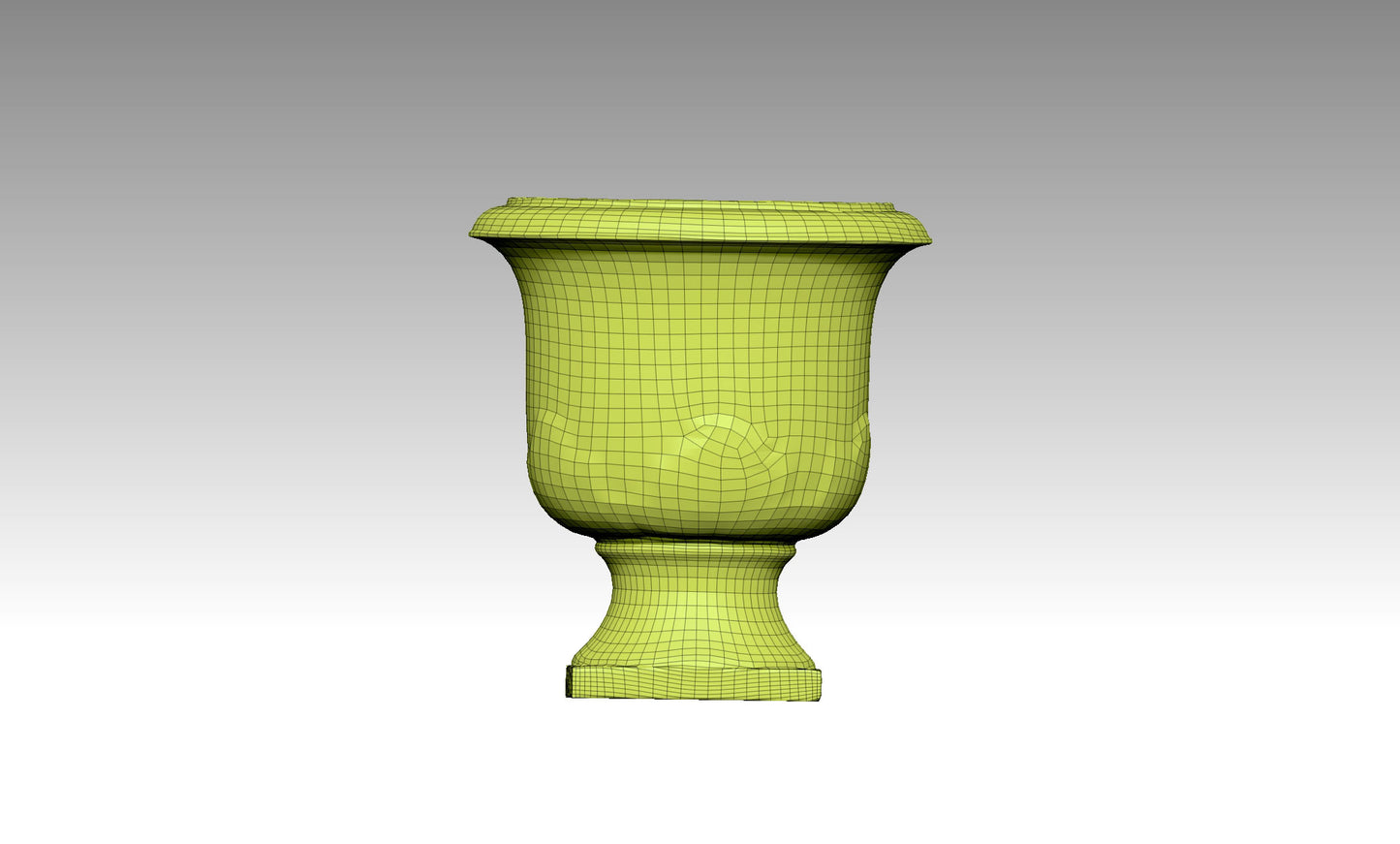 Vintage carved flower pot