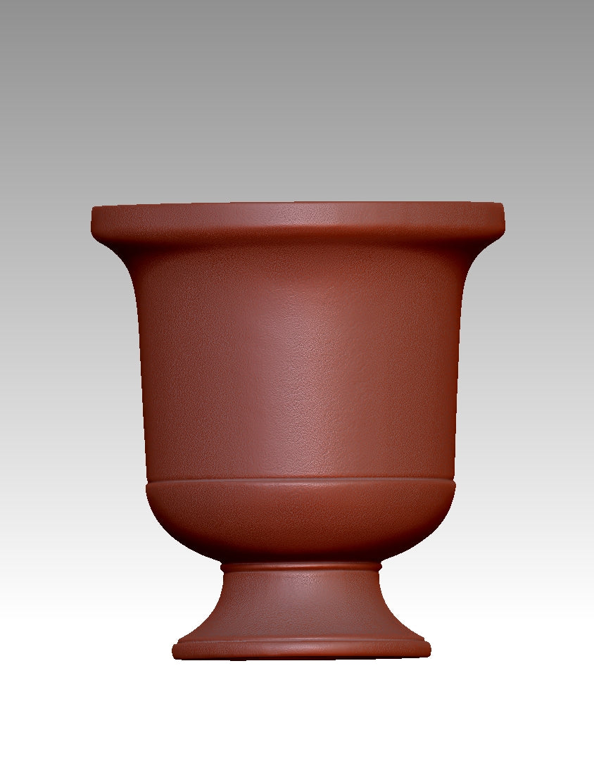 Vintage distressed flower pot