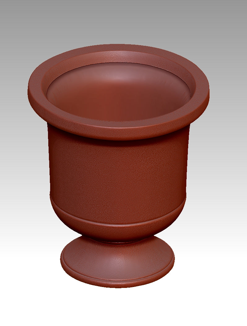 Vintage distressed flower pot