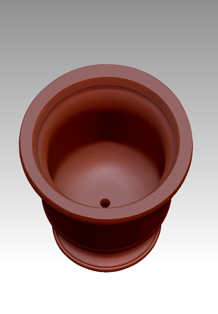 Vintage distressed flower pot