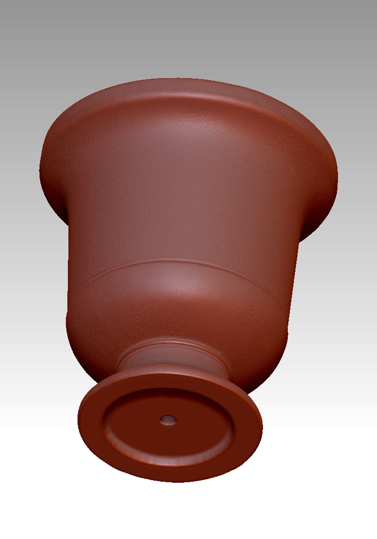 Vintage distressed flower pot