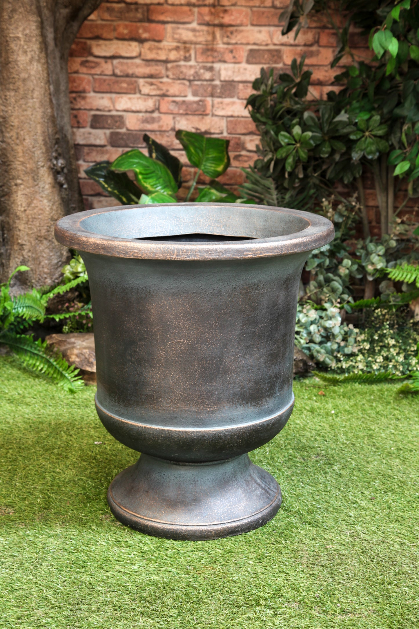 Vintage distressed flower pot