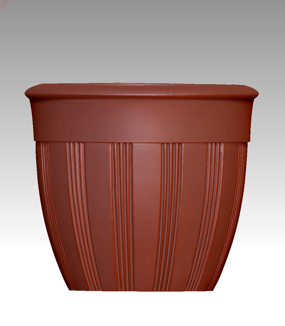 Retro-style flower pot