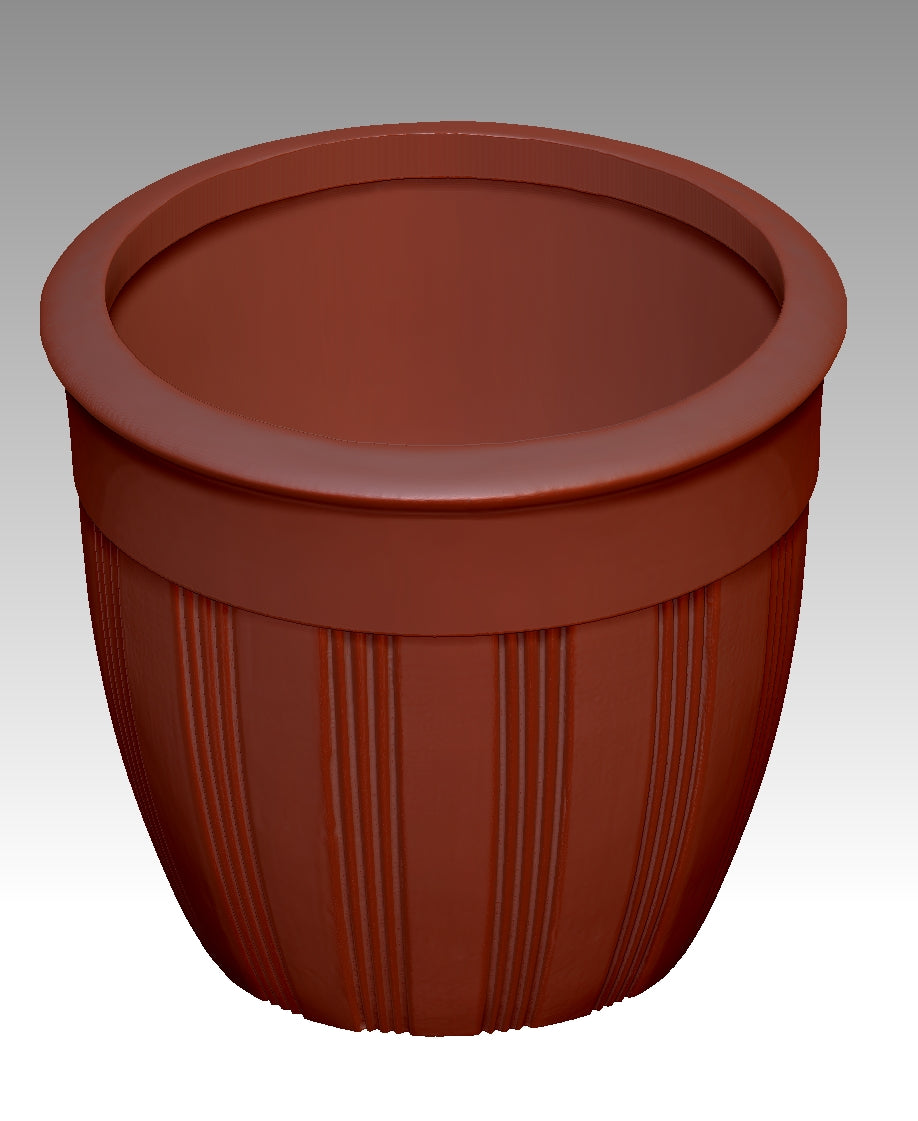 Retro-style flower pot