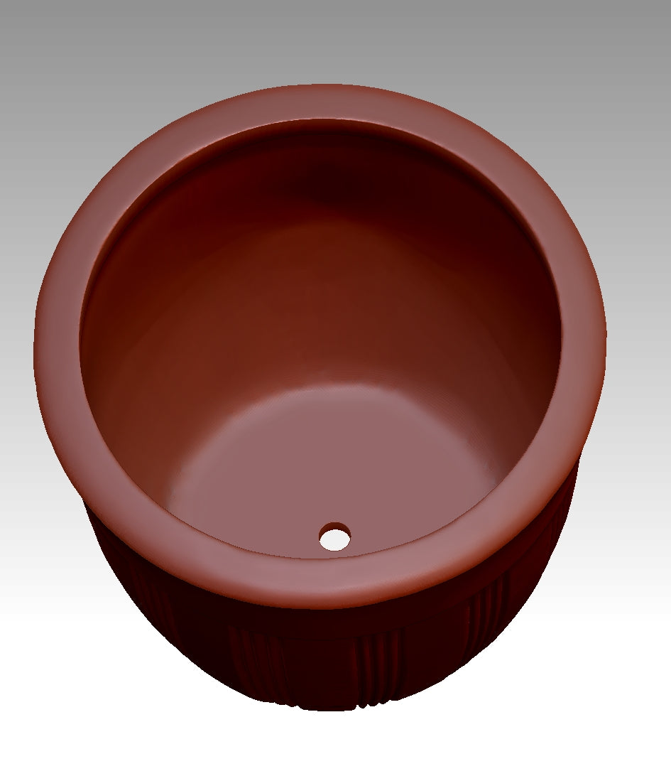 Retro-style flower pot