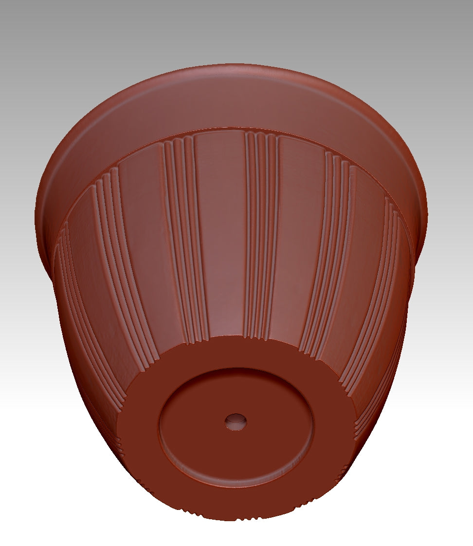 Retro-style flower pot