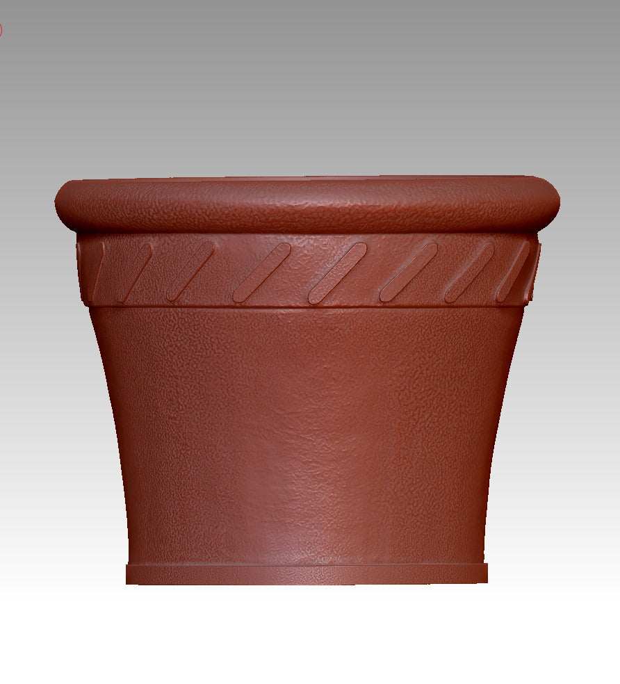 Retro-style flowerpot