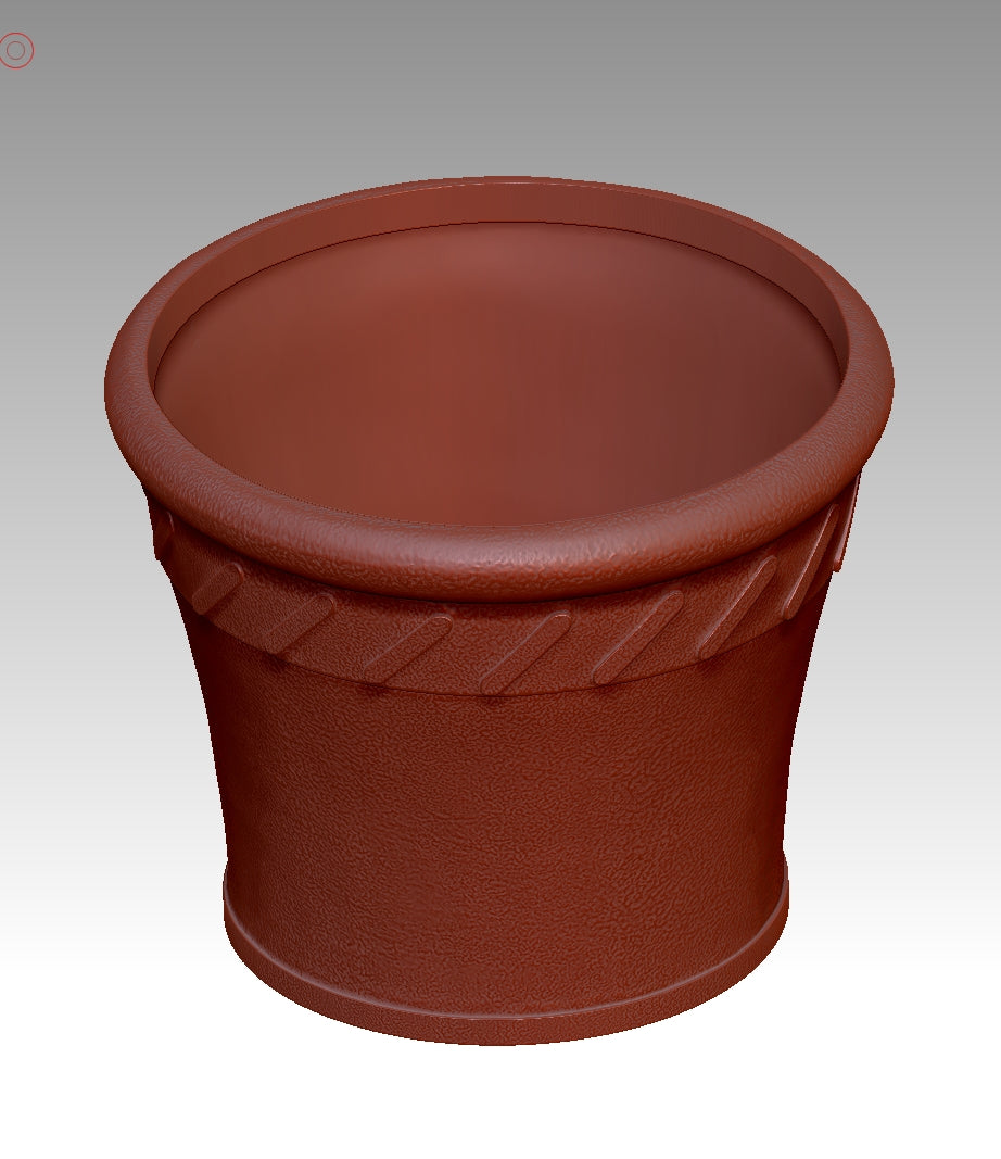 Retro-style flowerpot