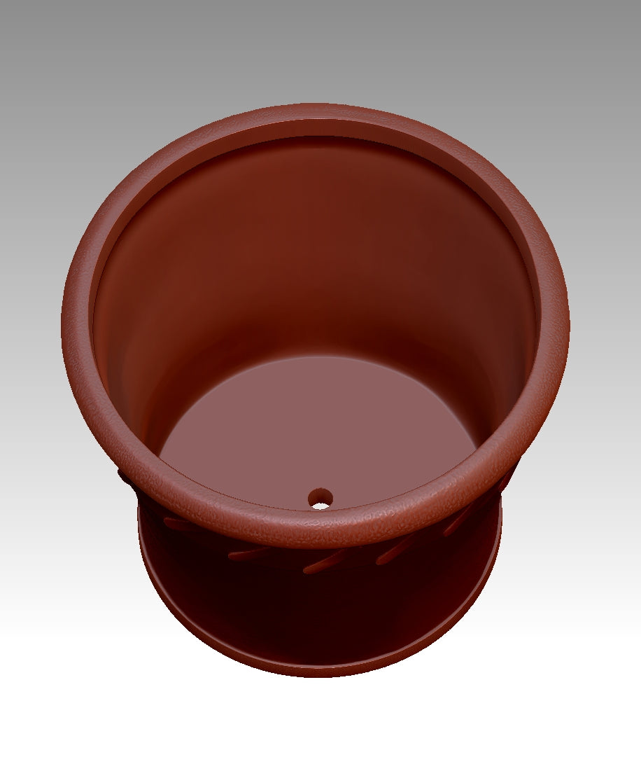 Retro-style flowerpot