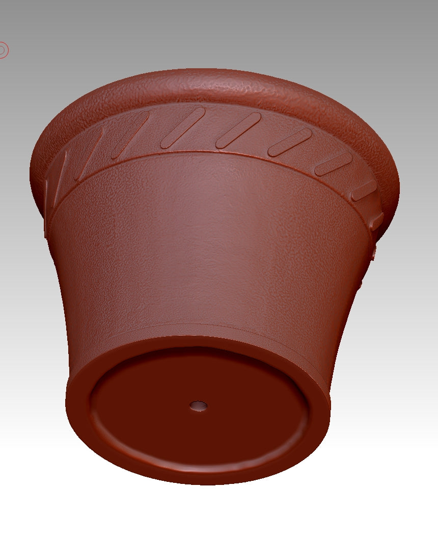 Retro-style flowerpot