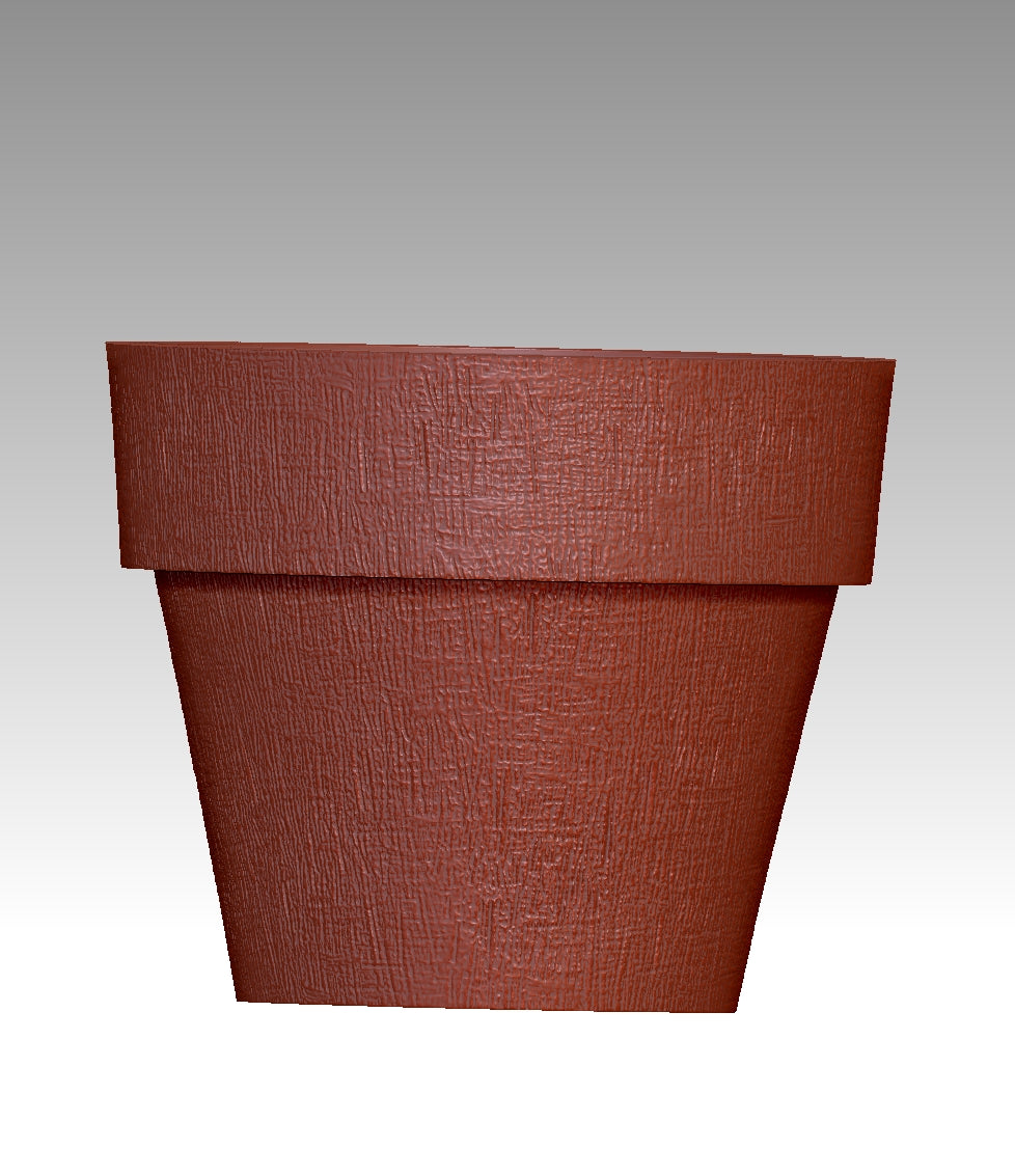 Retro concrete flower pot