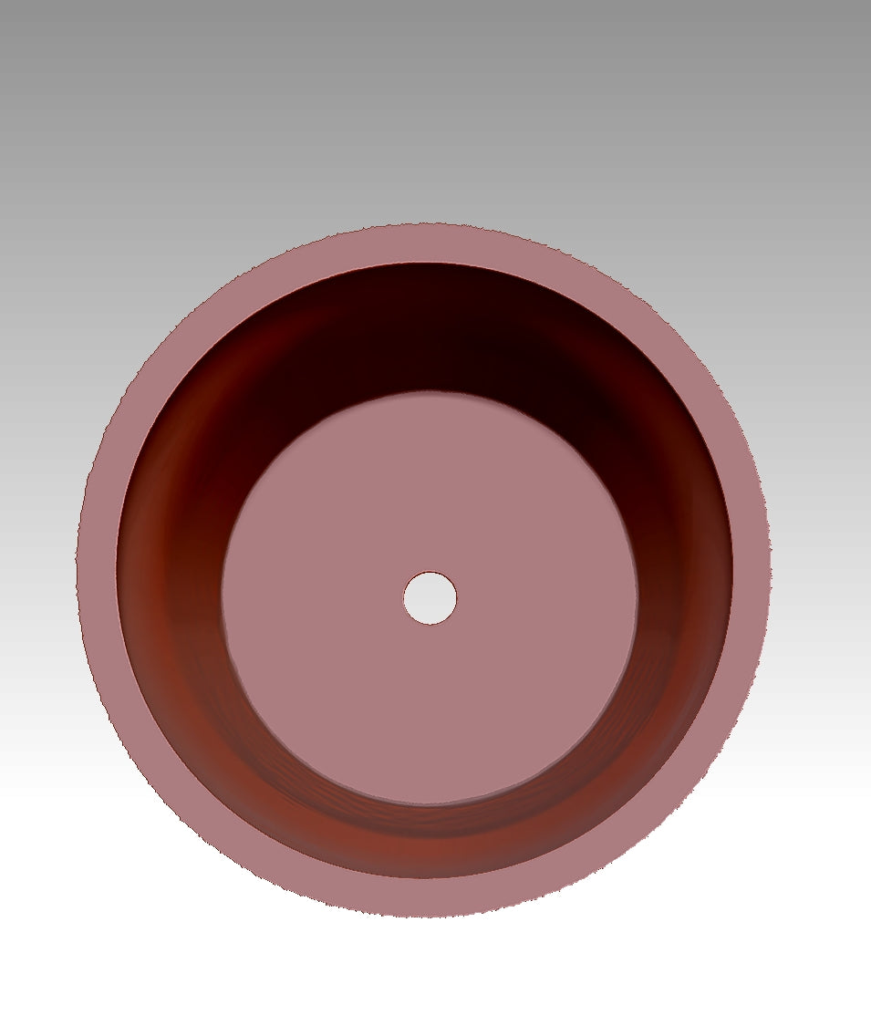 Retro concrete flower pot